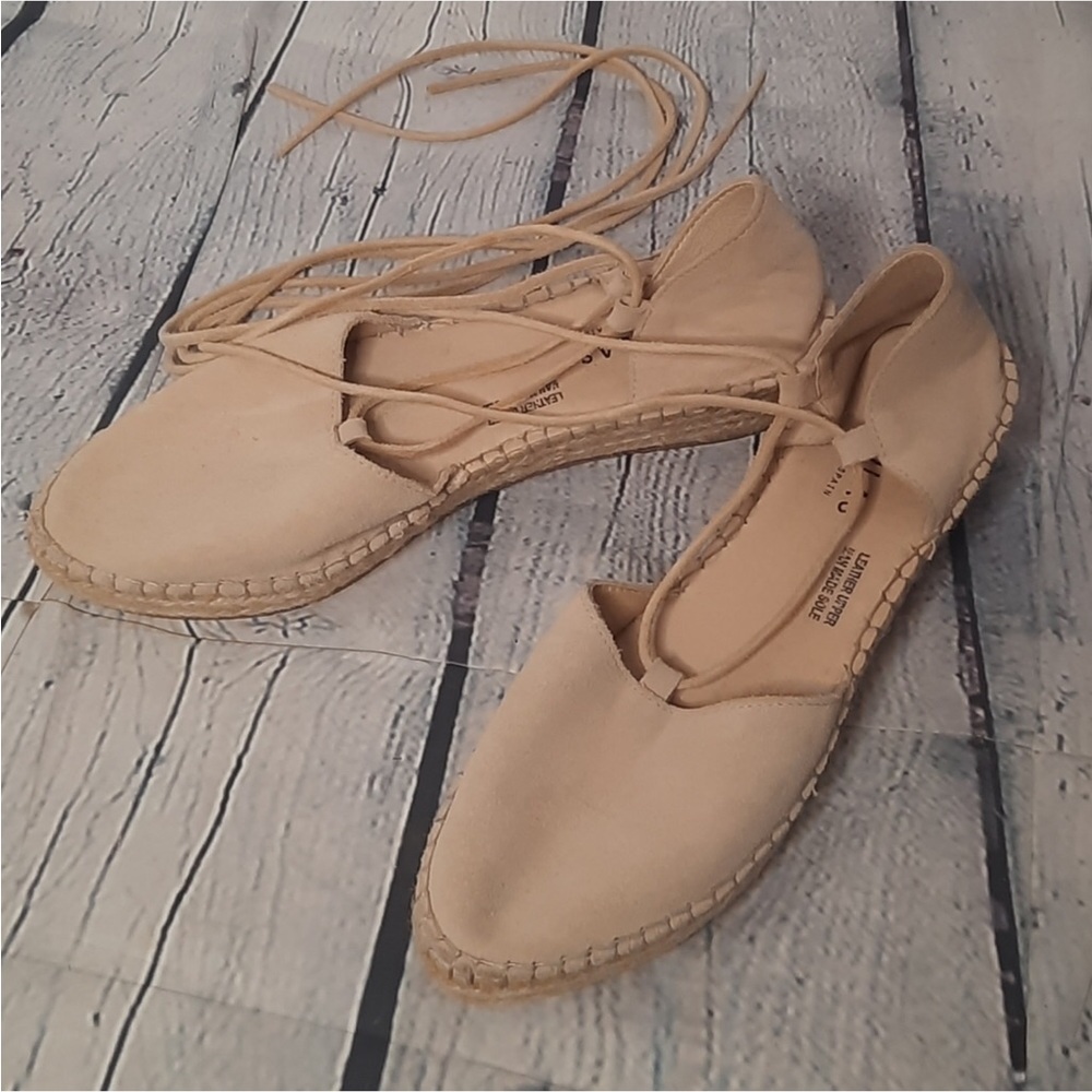 Fabiolas Ankle Tie Espadrilles Sz 39 9 - Picture 2 of 8